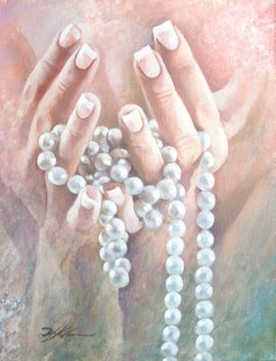 306x400 Pearls Of Great Price - Pearl Painting