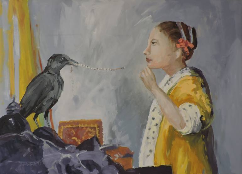 770x555 Saatchi Art Steal A Pearl Painting By Richard Szkutnik - Pearl Painting