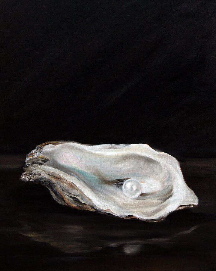 720x900 Charlie's Pearl Painting By Mary Sparrow - Pearl Painting