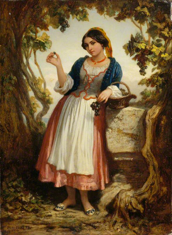 588x800 An Italian Peasant Girl Art Uk - Peasant Girl Painting