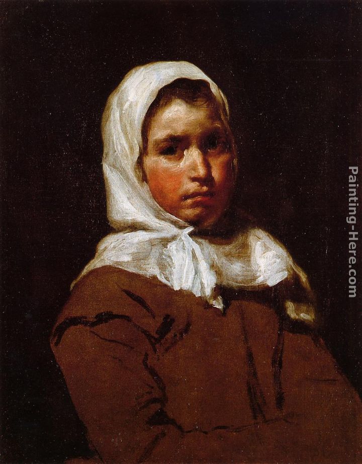 720x922 Diego Rodriguez De Silva Velazquez Young Peasant Girl Painting - Peasant Girl Painting