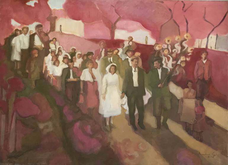 770x560 Saatchi Art Peasant Wedding Painting By Andrea Gelsi - Peasant Painting
