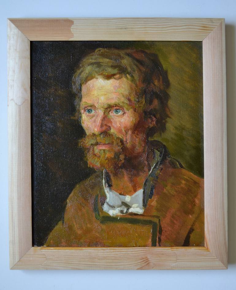 770x943 Saatchi Art Portrait Of A Peasant Painting By Dmitriy Hyrniak - Peasant Painting