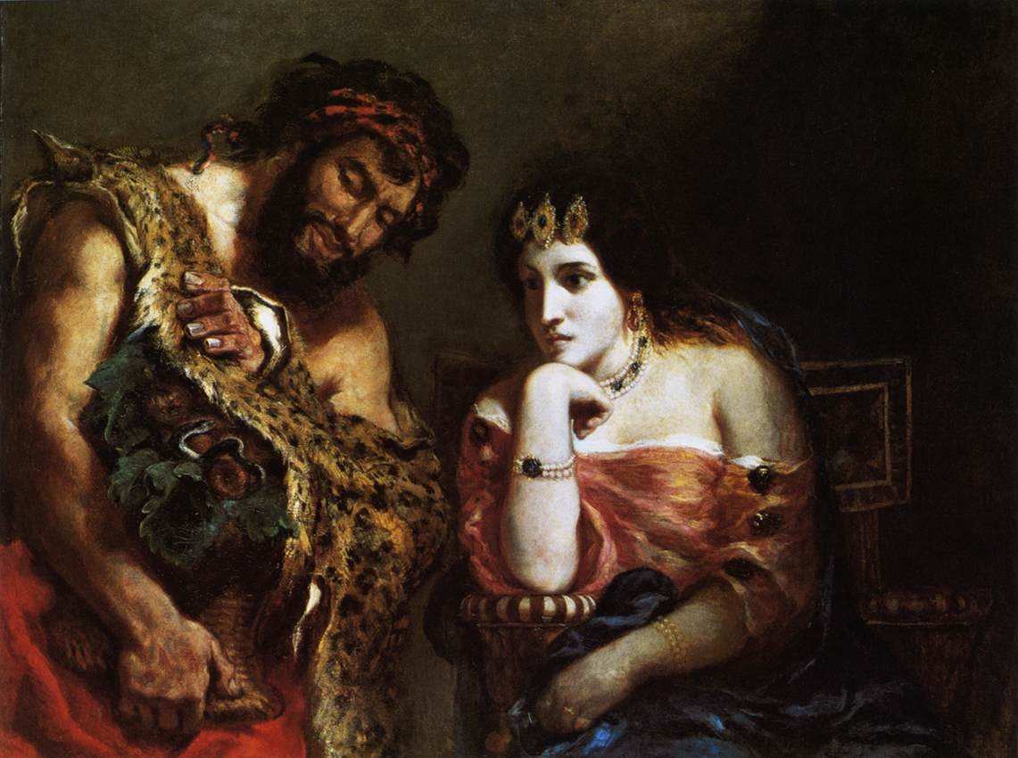 1141x850 Eugene Delacroix Cleopatra And The Peasant Painting Best - Peasant Painting