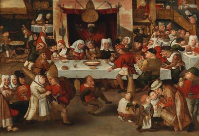 400x273 Old Master Paintings - Peasant Wedding Painting