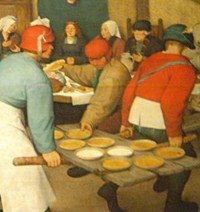 200x212 Peasant Wedding, Pieter Bruegel Interpretation, Analysis - Peasant Wedding Painting