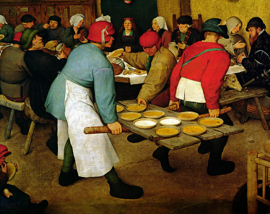 900x713 Peasant Wedding Painting By Pieter The Elder Bruegel - Peasant Wedding Painting