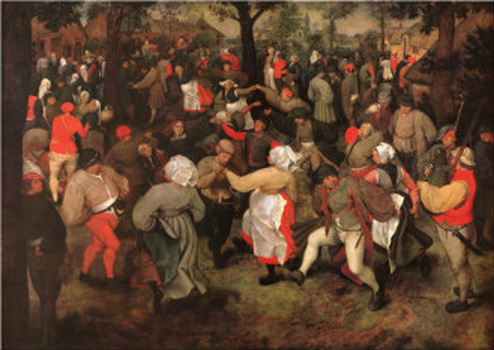 706x500 Pieter Bruegel The Elder Wedding Dance - Peasant Wedding Painting