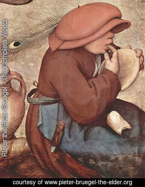 466x600 Pieter The Elder Bruegel - Peasant Wedding Painting