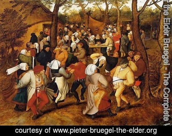 600x473 Pieter The Elder Bruegel - Peasant Wedding Painting