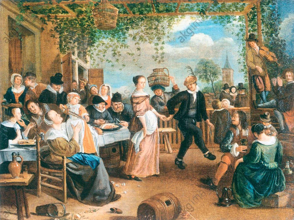 973x728 Akg Images - Peasant Wedding Painting