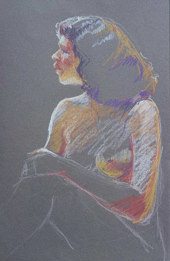 589x900 Profile 2 Painting By Barbara Pease - Pease Painting