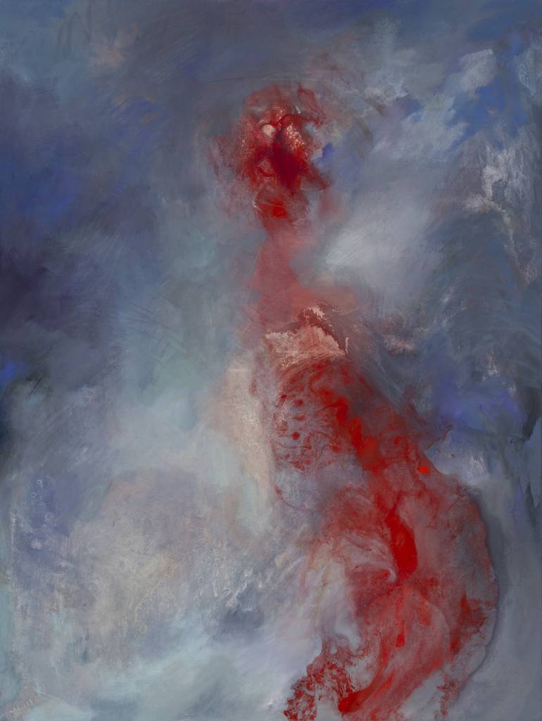770x1025 Saatchi Art Figure I Painting By Mimi Herrera Pease - Pease Painting