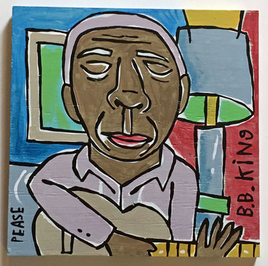 386x383 B B King Painting By Ken Pease - Pease Painting