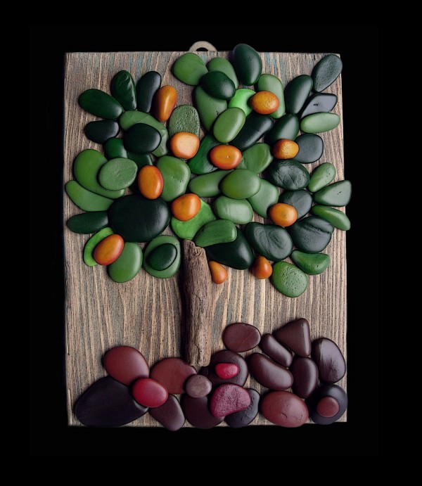 600x691 Pebble Art Recyclart - Pebble Art Painting