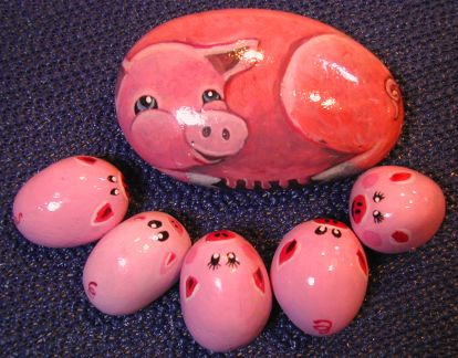 414x324 Pebble Painting - Pebble Art Painting