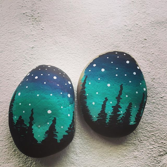 640x640 Image Result For Painted Landscape Pebbles Painted Rocks - Pebble Painting
