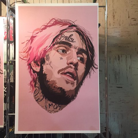 480x480 Lil Peep Design Print 11 In. X 17 In. - Peep Painting