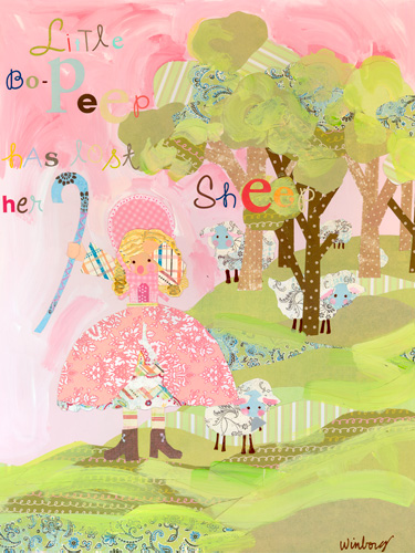 375x500 Little Bo Peep By Oopsy Daisy - Peep Painting