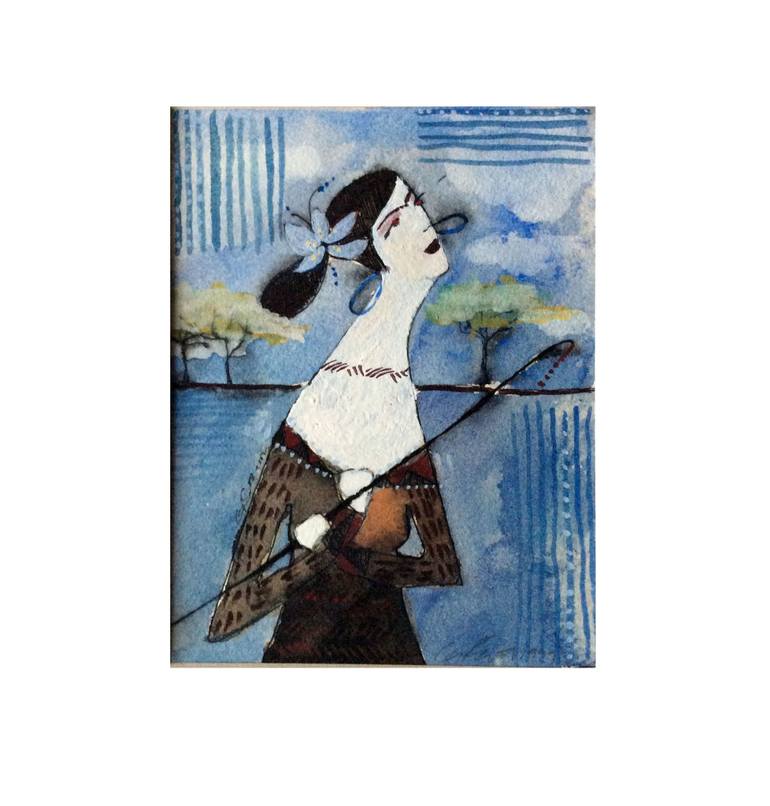 770x806 Saatchi Art Bo Peep Painting By Gretel Schwartzott - Peep Painting