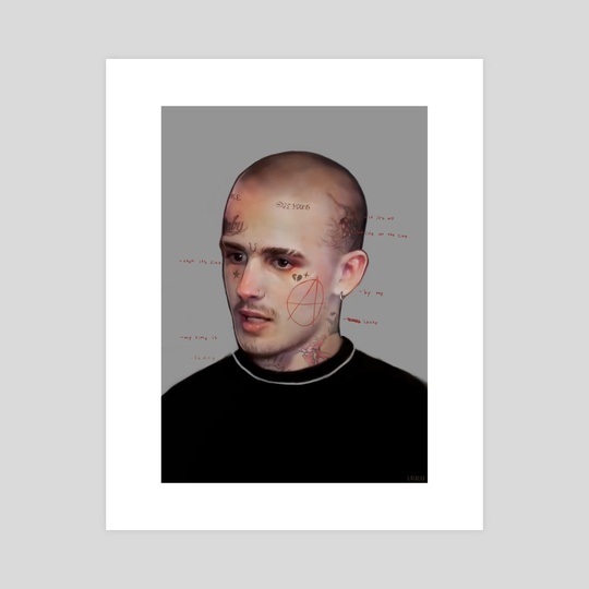 540x540 Lil Peep, An Art Print By Localkd - Peep Painting