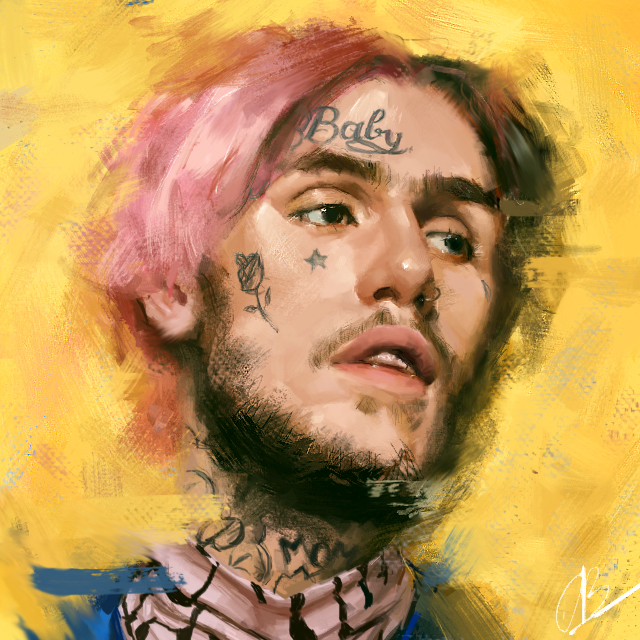 640x640 Lil Peep By Softsoy - Peep Painting