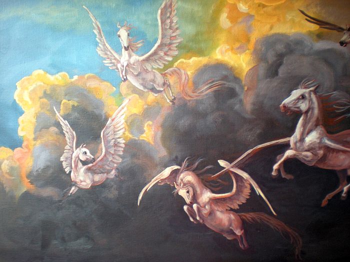 700x525 Pegasus Painting, Work In Progress Aafke Art - Pegasus Painting
