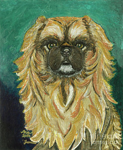247x300 Pekingese Paintings Fine Art America - Pekingese Painting
