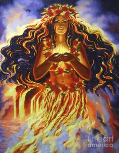 236x303 Pele, Hawaiian Volcano Goddess By Marvelousboy Pele - Pele Painting