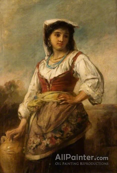466x685 Thomas Kent Pelham An Italian Girl Oil Painting Reproductions - Pelham Painting