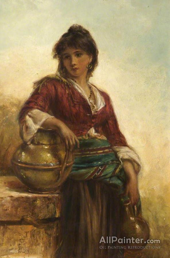 593x900 Thomas Kent Pelham Water Carrier Of Valencia Oil Painting - Pelham Painting