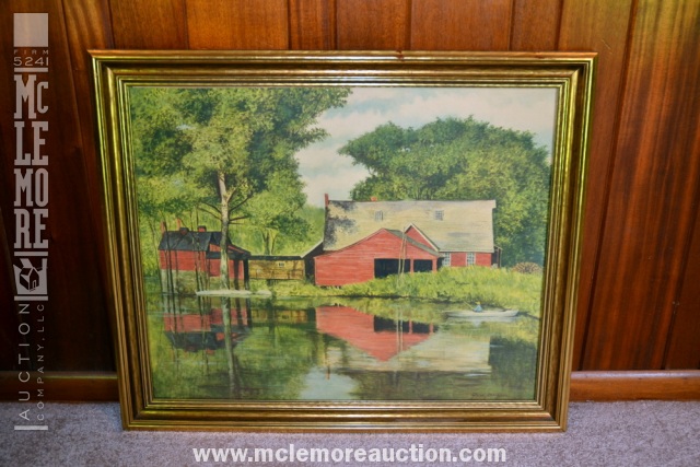 640x427 Gene Pelham, American (1909 2004) Peaceful Waters, 1940s - Pelham Painting