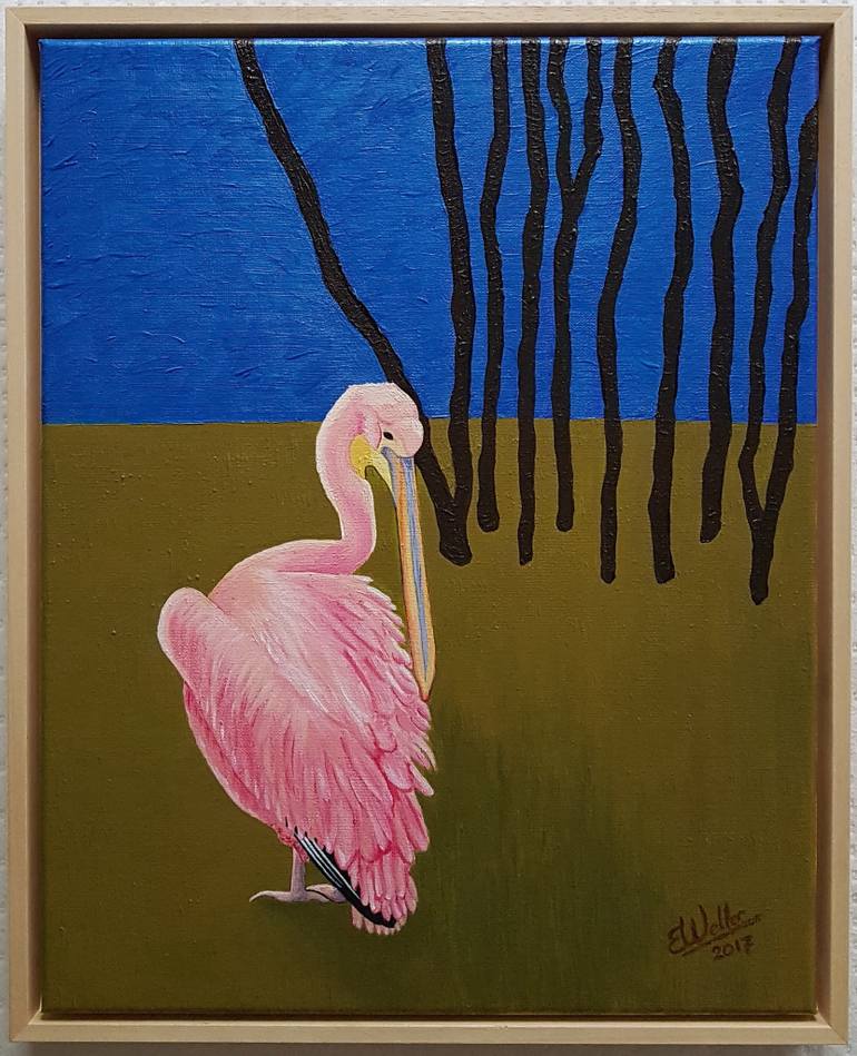 770x949 Saatchi Art Pelican Painting By Eva Weller - Pelican Painting