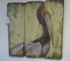 236x206 Original Painting - Pelican Painting On Wood