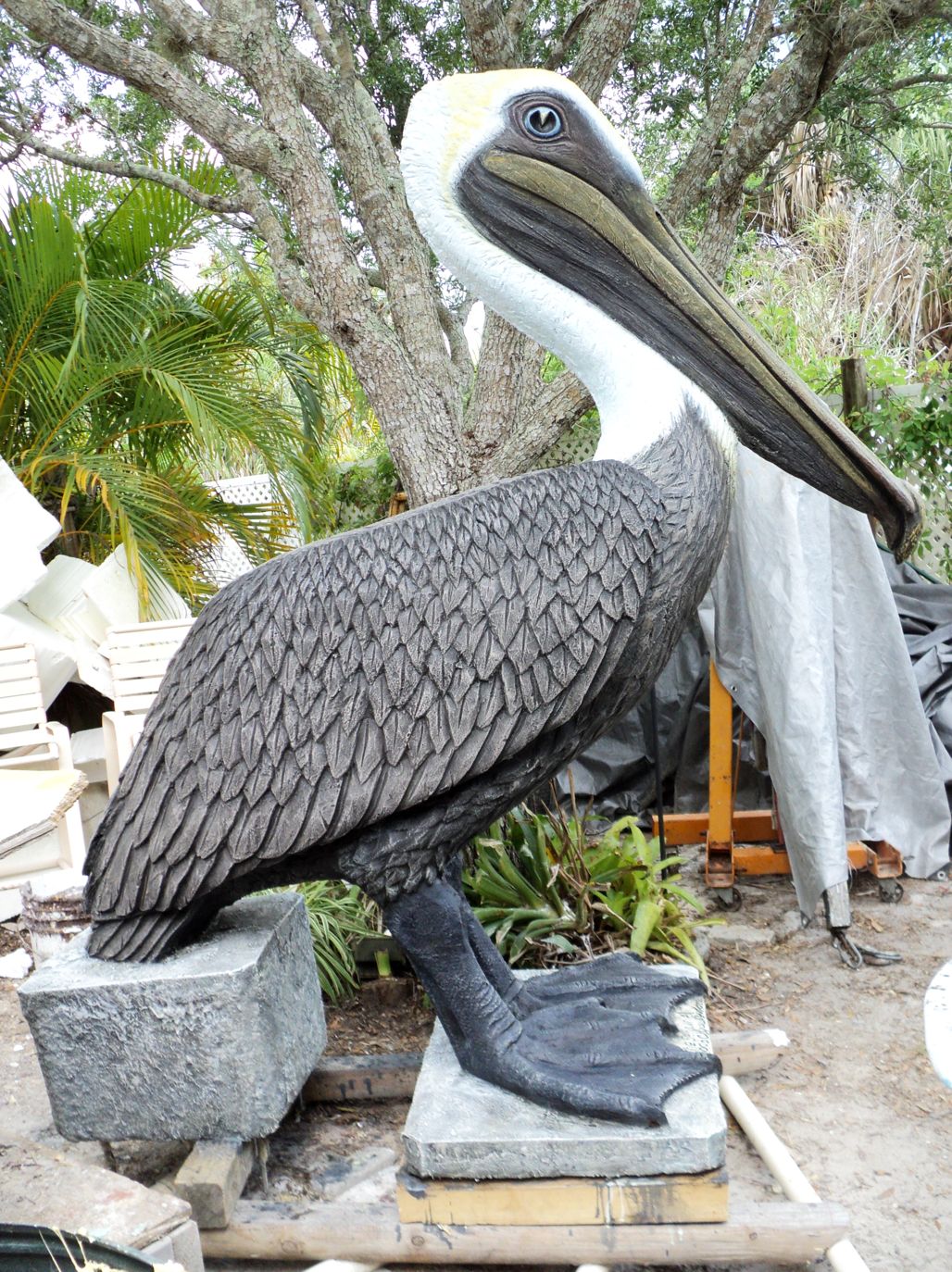 1028x1374 Pelican Statues And Sculptures, Custom Art And Artist Editions - Pelican Painting On Wood