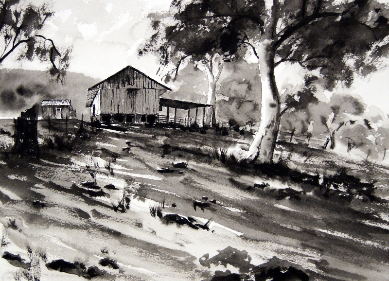 800x578 Pen Ink And Wash Joe Cartwright Watercolour Artist - Pen And Ink Painting