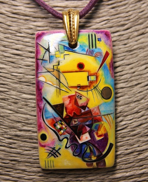 500x614 Pendant Based On A Mysterious Painting Of The Famous Artist - Pendant Painting