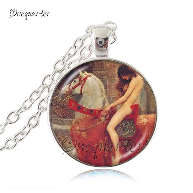 640x640 Portrait Art Pendant Necklace Famous Person Painting Jewelry - Pendant Painting