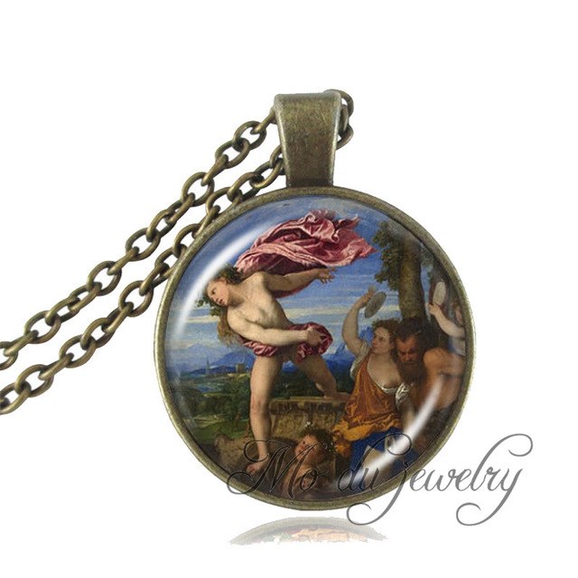 640x640 Renaissance Pendant Necklace Art Picture Painting Necklace Women - Pendant Painting