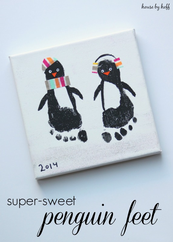 571x800 Super Sweet Penguin Feet - Penguin Feet Painting
