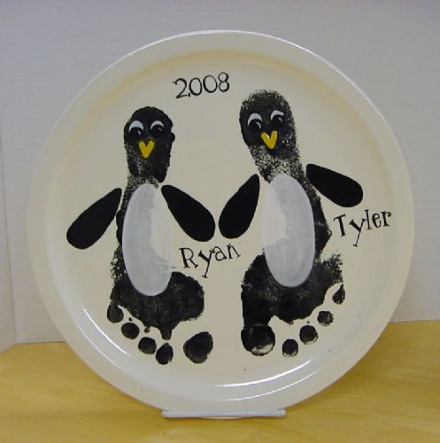 497x500 The 205 Best Paint Your Own Pottery Ideas Images - Penguin Feet Painting