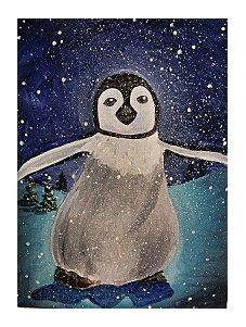 227x301 Holiday Penguin Painting Kids Workshop Michael's Olathe, Ks - Penguin Painting For Kids