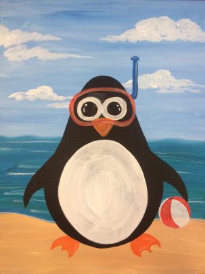 300x400 Kid Art Class (3p 5p) - Penguin Painting For Kids