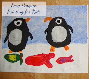 363x323 Our Unschooling Journey Through Life Painting Penguins - Penguin Painting For Kids