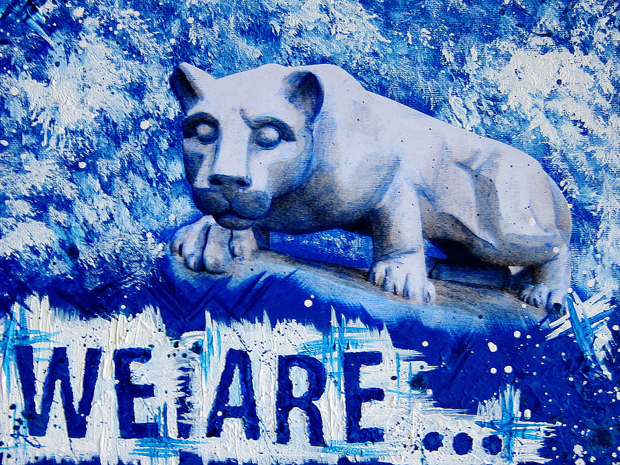 900x675 18x24 We Are Penn State Painting By Michelle Eshleman - Penn State Painting