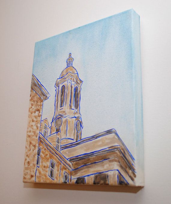 570x682 Penn State Painting, Old Main By Ebnartstudio Contemporary Art - Penn State Painting