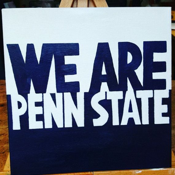 570x570 We Are Penn State College Canvas Painting By Quoteablecanvasbyjay - Penn State Painting