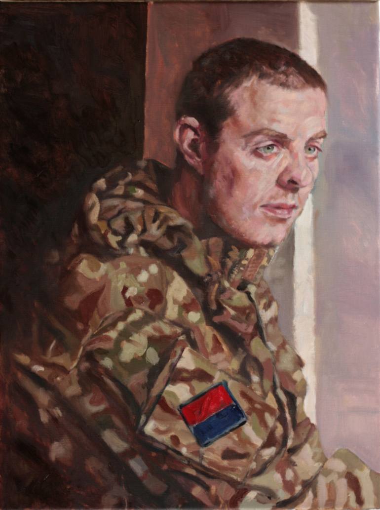 770x1033 Saatchi Art Penny For A Soldier's Thoughts. Painting By Howard Mason - Penny Painting