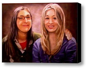 300x242 The Big Bang Theory Amy Penny Mini Painting Framed Prop Replica Ebay - Penny Painting