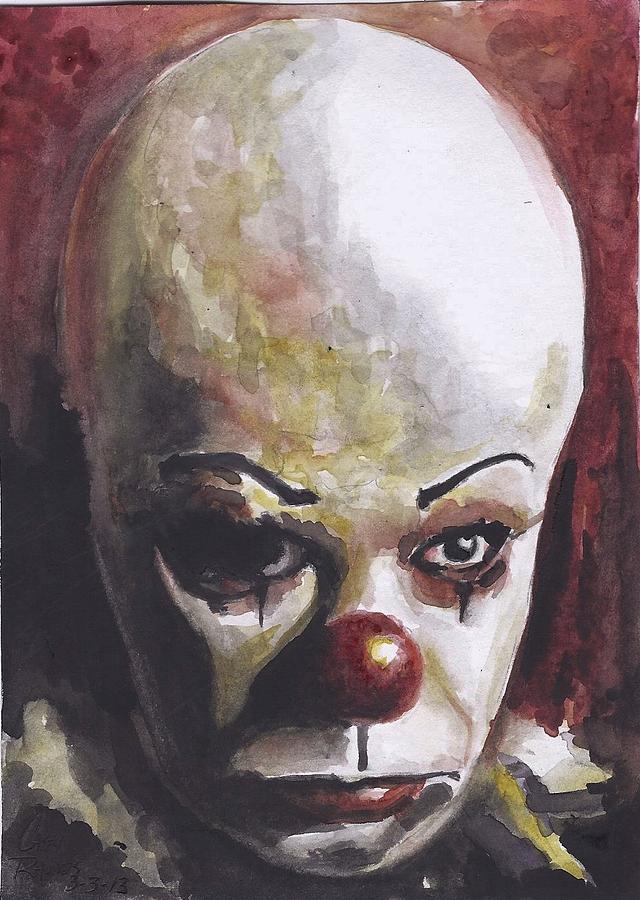 640x900 Pennywise Painting By Casey Rhodes - Pennywise Painting
